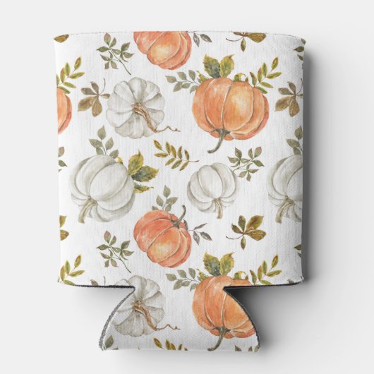 水彩かぼちゃと紅葉の紅葉 缶クーラー (裏面)