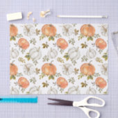 水彩かぼちゃと紅葉の紅葉 薄葉紙 (クラフト)