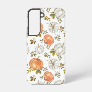 水彩かぼちゃと紅葉の紅葉 SAMSUNG GALAXY S22ケース