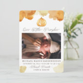 水彩かぼちゃのベビー発表 案内状 (スタンド正面)