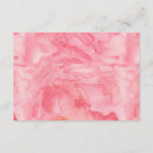 水彩かぼちゃの女の子の赤ちゃんシャワーを持って本をもたらす エンクロージャーカード (裏面)