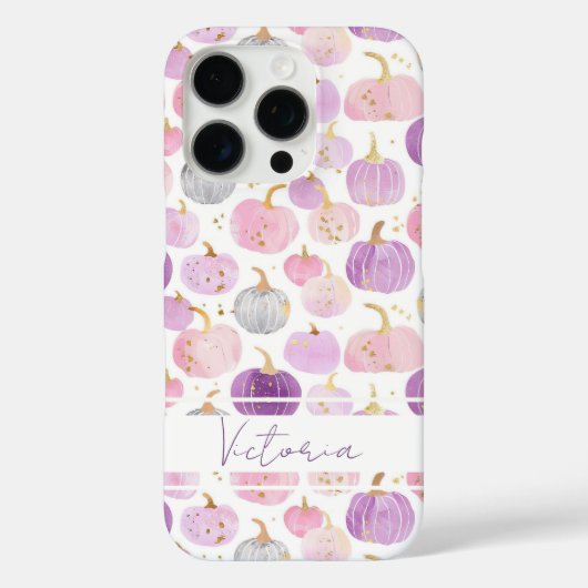 水彩かぼちゃの模様 Case-Mate iPhoneケース (裏面)