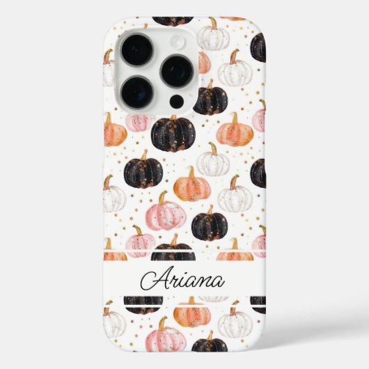 水彩かぼちゃの模様 Case-Mate iPhoneケース (裏面)