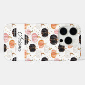 水彩かぼちゃの模様 Case-Mate iPhoneケース (裏面 (横))