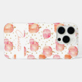 水彩かぼちゃの模様 Case-Mate iPhoneケース (裏面 (横))