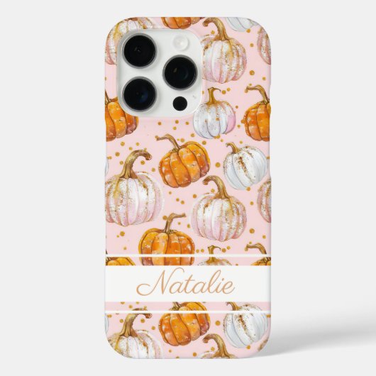 水彩かぼちゃの模様 Case-Mate iPhoneケース (裏面)
