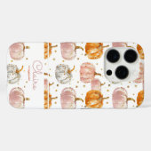 水彩かぼちゃの模様 Case-Mate iPhoneケース (裏面 (横))