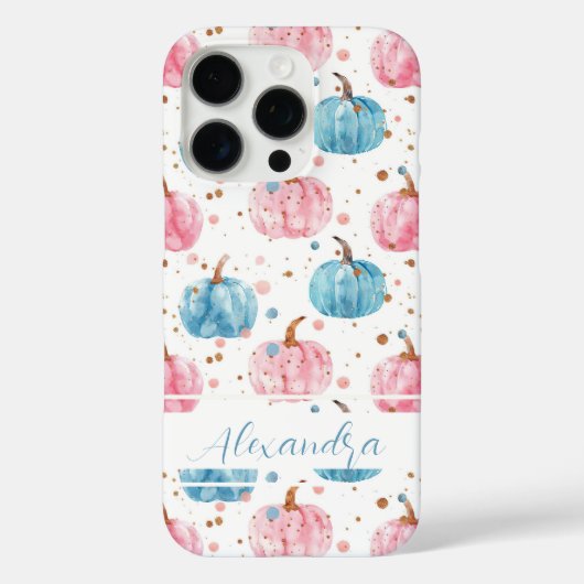 水彩かぼちゃの模様 Case-Mate iPhoneケース (裏面)
