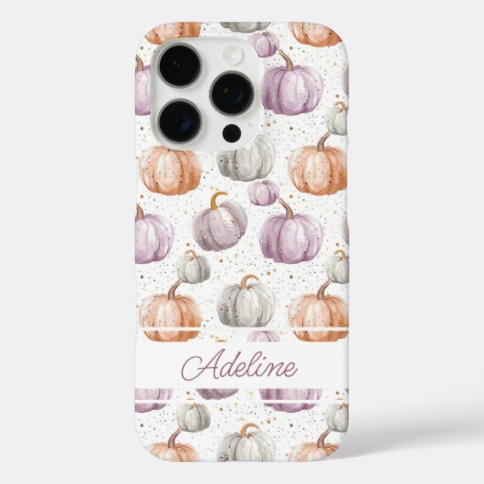 水彩かぼちゃの模様 Case-Mate iPhoneケース (裏面)