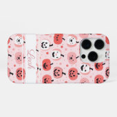 水彩かぼちゃの模様 iPhoneケース (裏面横)