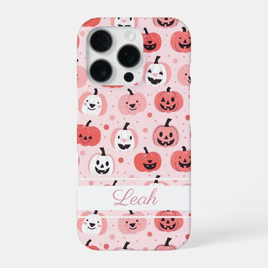 水彩かぼちゃの模様 iPhoneケース (裏面)