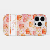 水彩かぼちゃの模様 iPhoneケース (裏面横)