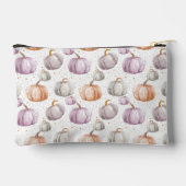 水彩かぼちゃの秋パターン アクセサリーポーチ (裏面)