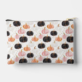 水彩かぼちゃの秋パターン アクセサリーポーチ (裏面)
