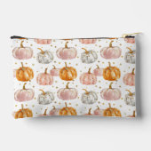 水彩かぼちゃの秋パターン アクセサリーポーチ (裏面)