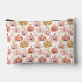 水彩かぼちゃの秋パターン アクセサリーポーチ (裏面)