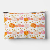 水彩かぼちゃの秋パターン アクセサリーポーチ (裏面)