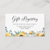 水彩かぼちゃひまわりベビー簿 エンクロージャーカード (正面)