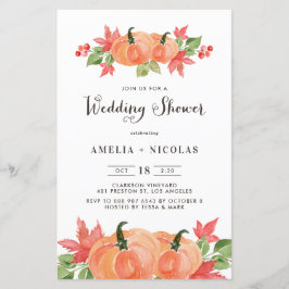 水彩かぼちゃウェディングシャワー侵入