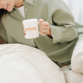 水彩かぼちゃスパイスシーズンシッティングキツネ コーヒーマグカップ