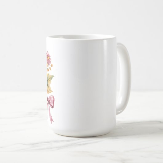 水彩かぼちゃハロウィーンTシャツ – かわいい秋 コーヒーマグカップ (正面右)