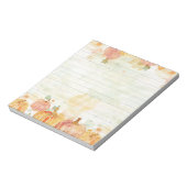 水彩かぼちゃパッチ ノートパッド (回転)