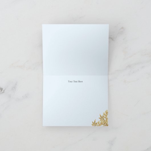 水彩かぼちゃブルーサンキューカード サンキューカード (内部)