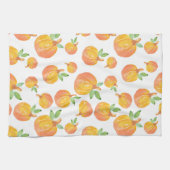 水彩かぼちゃ模様3キッチンタオル キッチンタオル (横)