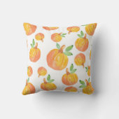 水彩かぼちゃ模様3 クッション (裏面)