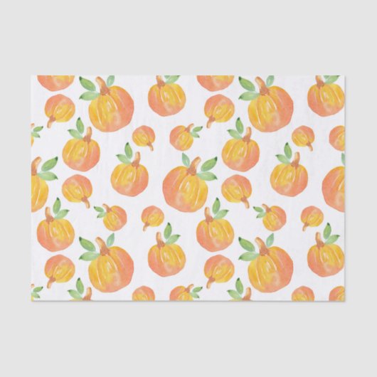 水彩かぼちゃ模様3 薄葉紙 (正面)