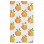 水彩かぼちゃ模様 スモールペーパーバッグ (裏面)