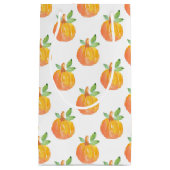 水彩かぼちゃ模様 スモールペーパーバッグ (正面)