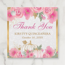 水彩かぼちゃ花金ゴールドキンセアニェラ フェイバータグ