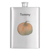 水彩かぼちゃ フラスク (正面)