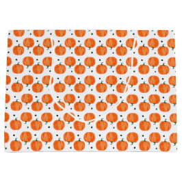 水彩かぼちゃ ラージペーパーバッグ