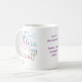 水彩から抜け出素晴らしせない コーヒーマグカップ (正面左)