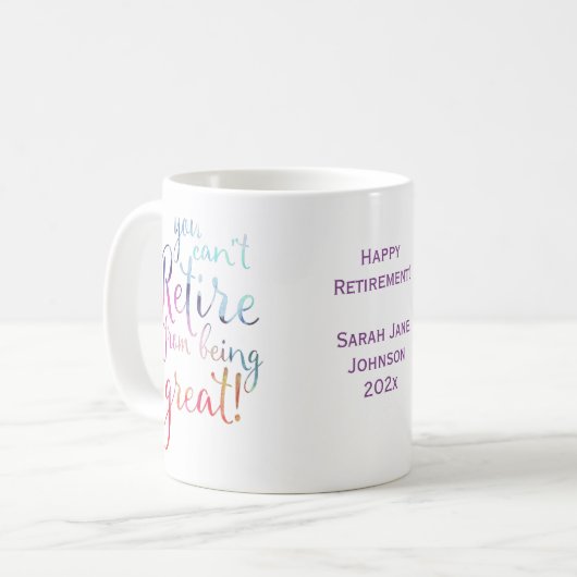 水彩から抜け出素晴らしせない コーヒーマグカップ (正面左)