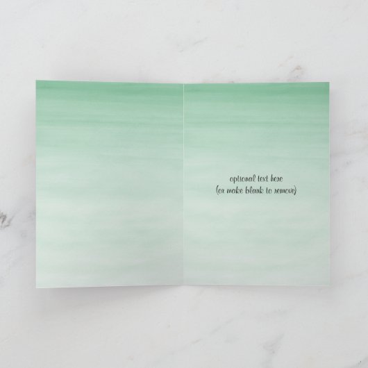 水彩かわいいサファリジャングル動物誕生日 カード (内部)