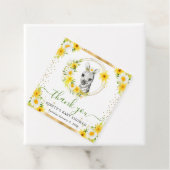 水彩かわいいジャングルゼブラフローラベビーシャワー フェイバータグ (インサイチュ)