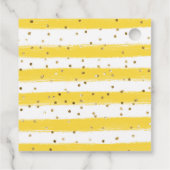 水彩かわいいジャングルゼブラフローラベビーシャワー フェイバータグ (裏面)