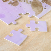 水彩かわいい小さなラブバード動物の自然 ジグソーパズル (側面)