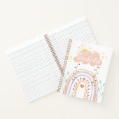 水彩かわいい虹の子供たち ノートブック (内部)