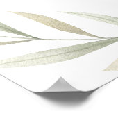 水彩かわいこちゃんパイベーキングウェルカムサイン ポスター (角)