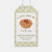 水彩かわいこちゃんパイ秋ベビーシャワー ギフトタグ (裏面)