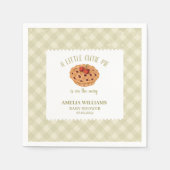 水彩かわいこちゃんパイ秋ベビーシャワー スタンダードカクテルナプキン (正面)