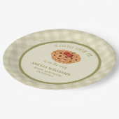 水彩かわいこちゃんパイ秋ベビーシャワー ペーパープレート (アングル)