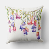 水彩かわいらしの花の連カラフル列 クッション (裏面)