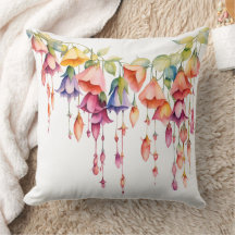 水彩かわいらしの花の連カラフル列