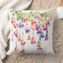 水彩かわいらしの花の連カラフル列