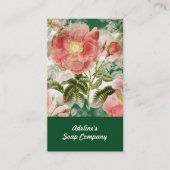 水彩かわいらしフローラ標準名刺 名刺 (正面)